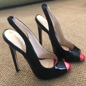 Pleaser Black Stilettos